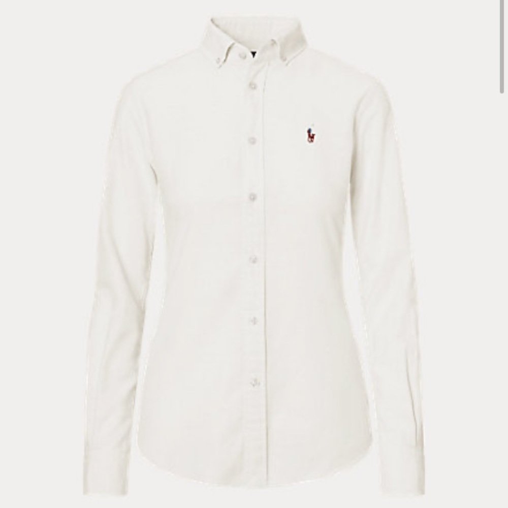 Ralph Lauren white button up size 2